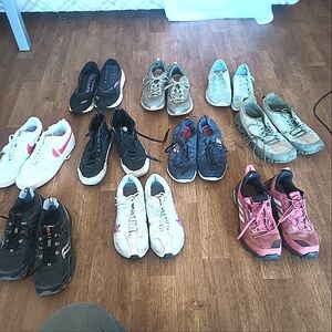 10 pairs of size 10 shoes
